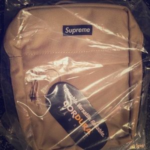Tan supreme book bag.